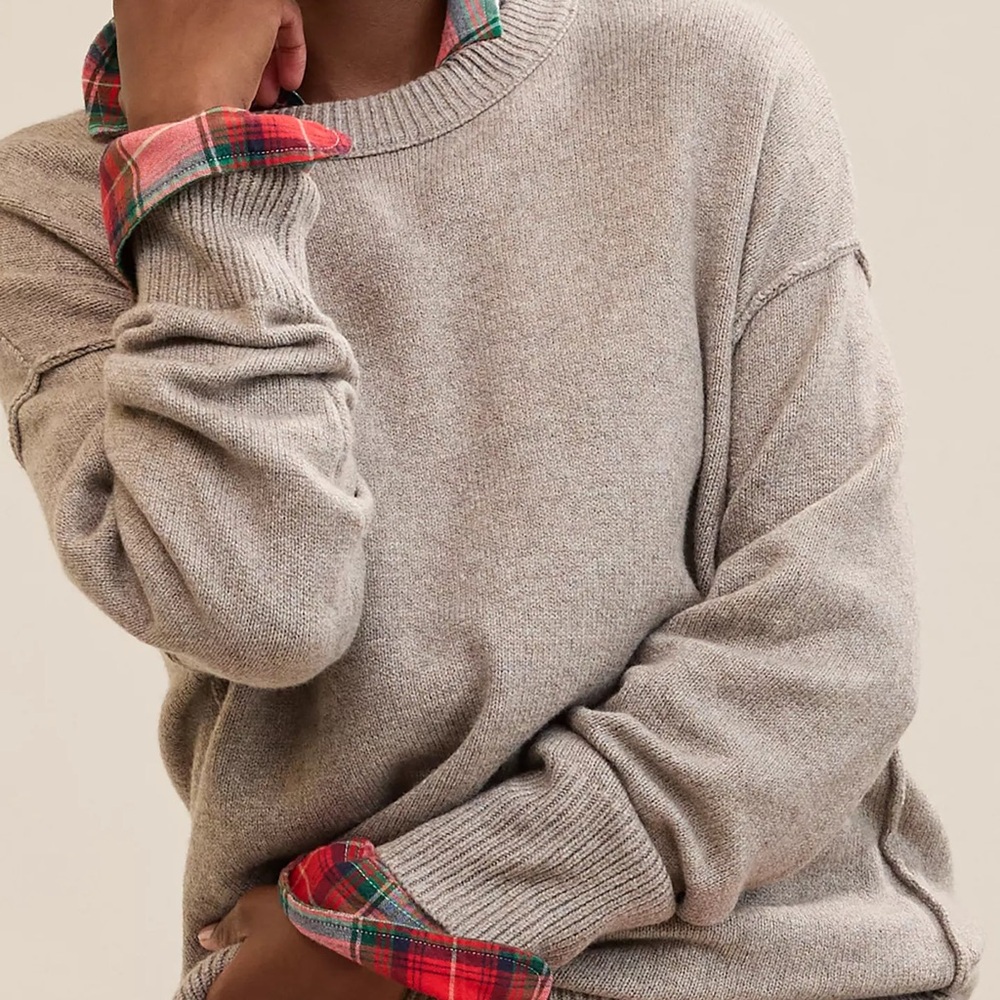 Aerie Sweater- tan/ khaki | XL